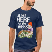 Chesscom einfach hier für den Schachfreund Nerdy F T-Shirt (Vorderseite)