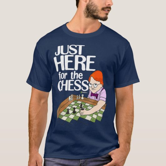 Chesscom einfach hier für den Schachfreund Nerdy F T-Shirt (Vorderseite)