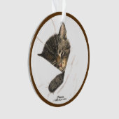 Chessie das Kätzchen Acryl-Ornament Ornament (Vorderseite)