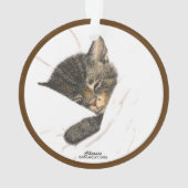 Chessie das Kätzchen Acryl-Ornament Ornament (Rückseite)