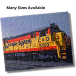 Chessie Diesel Lokomotive Motor Bahn Puzzle<br><div class="desc">Yellow Orange Chessie Diesel Loco Train Puzzle - sehen Sie in meinem Geschäft für mehr großartige Zuggeschenke</div>