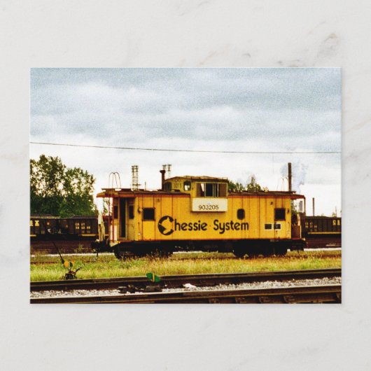 Chessie System Caboose at Toledo, OH 1996 Postkarte (Vorderseite)
