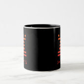 ChessME Zwei-Ton Schwarz-Tassen-Schach-Turm Zweifarbige Tasse (Mittel)
