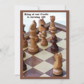 Chessmen Geburtstagsparty Einladung (Vorderseite)