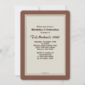 Chessmen Geburtstagsparty Einladung (Rückseite)