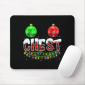 Chest Nuts Christmas Funny Matching Couple Chestnu Mousepad (Mit Mouse)