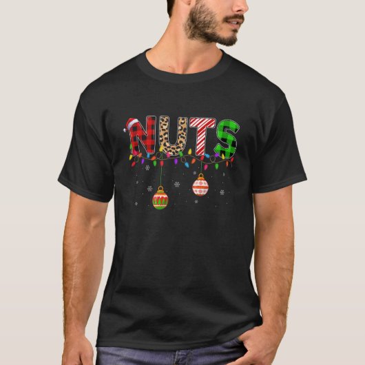Chest Nuts Christmas Lights Couples Matching Famil T-Shirt (Vorderseite)