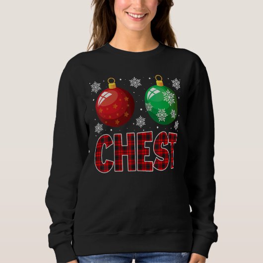 Chest Nuts Christmas Matching Couple Chestnuts 1 Sweatshirt (Vorderseite)
