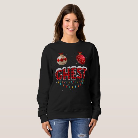 Chest Nuts Christmas Matching Couple Chestnuts 9 Sweatshirt (Vorne ganz)