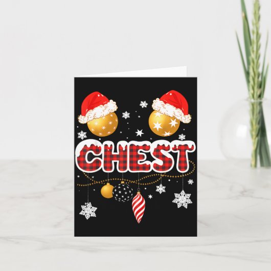 Chest Nuts Christmas Matching Couple Chestnuts Karte (Vorderseite)