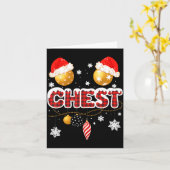 Chest Nuts Christmas Matching Couple Chestnuts Karte (Gelbe Blume)