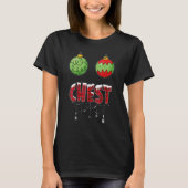 Chest Nuts Christmas  Matching Couple Chestnuts T-Shirt (Vorderseite)