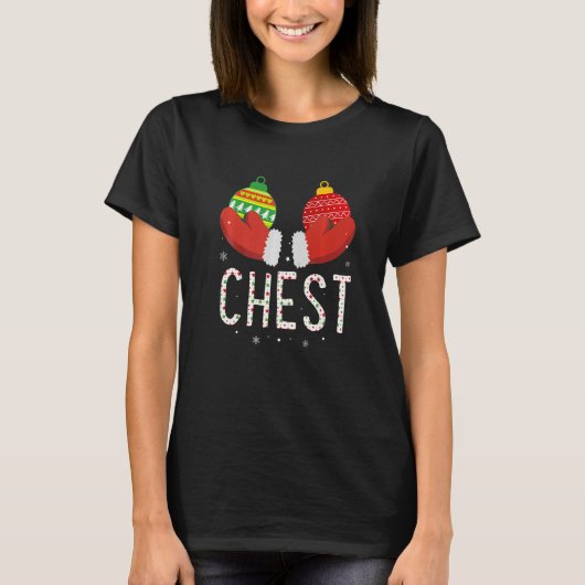 Chest Nuts Christmas Matching Couple Chestnuts T-Shirt (Vorderseite)