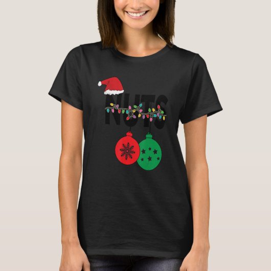 Chest Nuts Christmas Matching Couples Chestnuts T-Shirt (Vorderseite)