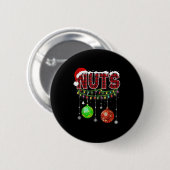 Chest Nuts Christmas T Shirt Matching Paar Chest Button (Vorne & Hinten)
