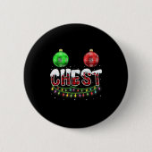 Chest Nuts Christmas T Shirt Matching Paar Chest Button (Vorderseite)