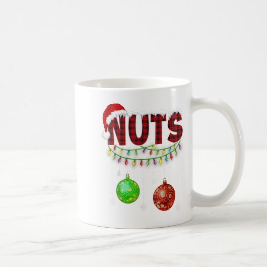 Chest Nuts Christmas T Shirt Matching Paar Chest Kaffeetasse (Rechts)