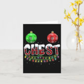 Chest Nuts Christmas T Shirt Matching Paar Chest Karte (Gelbe Blume)