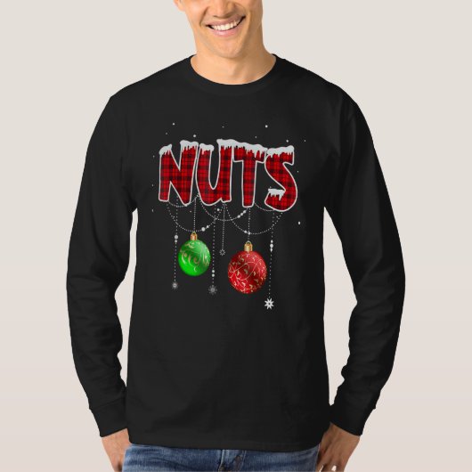 Chest Nuts Funny Matching Chestnuts Christmas Coup T-Shirt (Vorderseite)