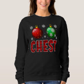 Chest Nuts Matching Chestnuts Christmas Couples C Sweatshirt (Vorderseite)