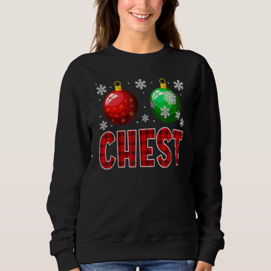 Chest Nuts Matching Chestnuts Christmas Couples C Sweatshirt (Vorderseite)