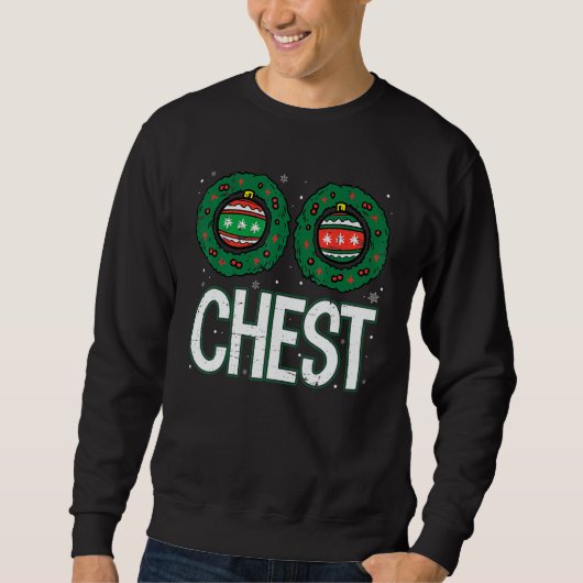 Chest Nuts Matching Chestnuts Christmas Couples C Sweatshirt (Vorderseite)