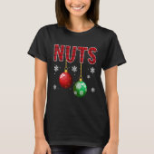 Chest Nuts Matching Chestnuts   Christmas Couples  T-Shirt (Vorderseite)