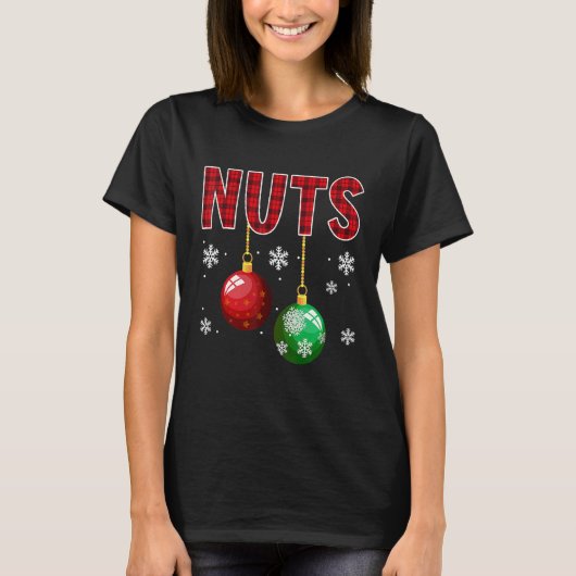 Chest Nuts Matching Chestnuts   Christmas Couples  T-Shirt (Vorderseite)