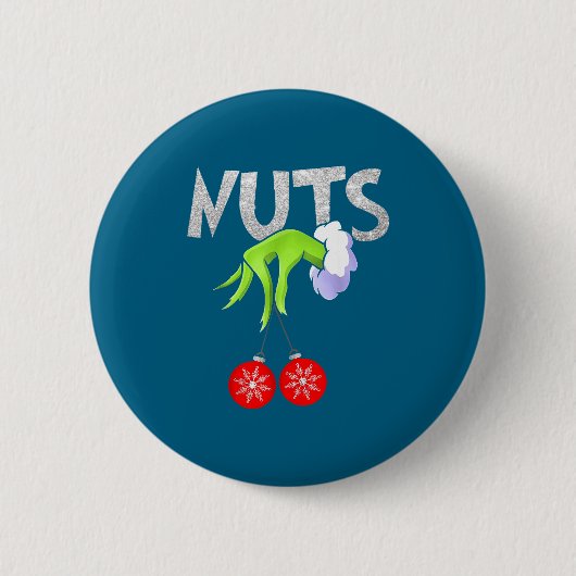 Chest Nuts Matching Chestnuts Christmas Snow Coupl Button (Vorderseite)