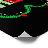 Chest Nuts Matching Chestnuts Funny Christmas Coup Poster (Ecke)