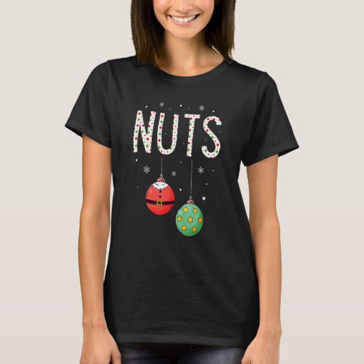 Chest Nuts Matching  Christmas Couples Chestnuts T-Shirt (Vorderseite)