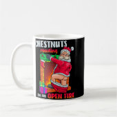 Chest Nuts Roasting Funny Naughty Santa Dirty Food Kaffeetasse (Links)