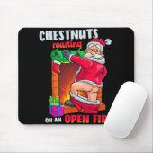 Chest Nuts Roasting Funny Naughty Santa Dirty Food Mousepad (Mit Mouse)