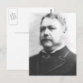 Chester A. Arthur 21 Postkarte (Vorne/Hinten)