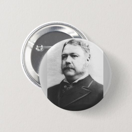 Chester A. Arthur 21. Präsident Button (Vorne & Hinten)