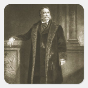 Chester A. Arthur, 21. Präsident des vereinigten Quadratischer Aufkleber