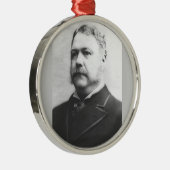 Chester A. Arthur 21. Präsident Silbernes Ornament (Rechts)
