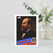 Chester A. Arthur Baseball Card Postkarte (Stehend Vorderseite)