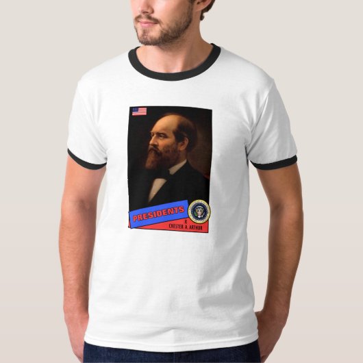 Chester A. Arthur Baseball Card T-Shirt (Vorderseite)
