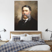 CHESTER A. ARTHUR Portrait von Ole P.H. Balling Leinwanddruck (Insitu (Schlafzimmer))