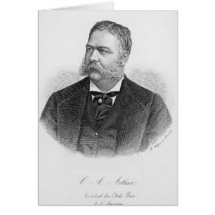 Chester Alan Arthur , graviert von A. Weger