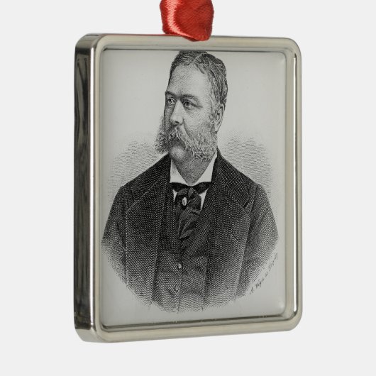 Chester Alan Arthur, graviert von A. Weger Silbernes Ornament (Rechts)