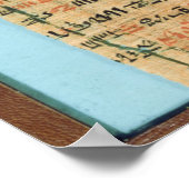 Chester Beatty Medical Papyrus Poster (Ecke)