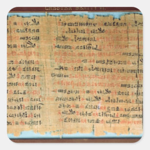 Chester Beatty Medical Papyrus Quadratischer Aufkleber