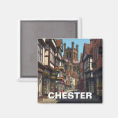 Chester Cathedral England Travel Magnet (Vorderseite/Rückseite)