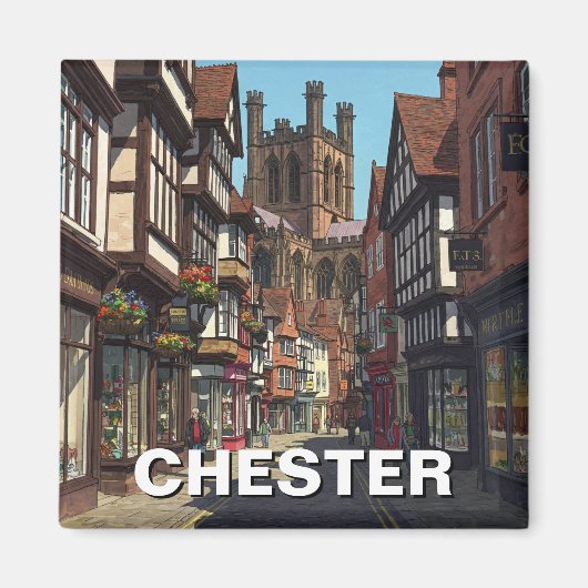 Chester Cathedral England Travel Magnet (Vorne)