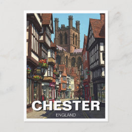 Chester Cathedral England Travel Postkarte