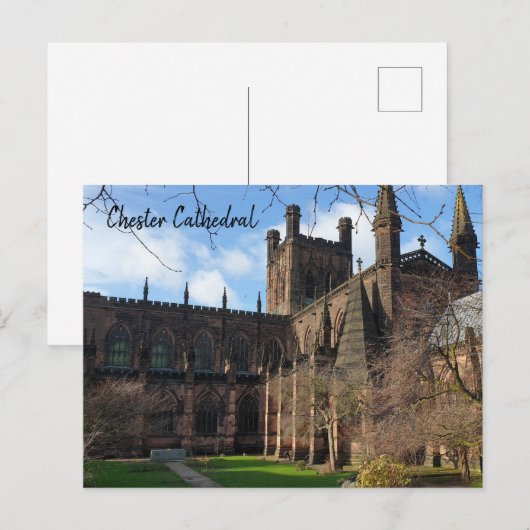 Chester Cathedral Postkarte (Vorne/Hinten)