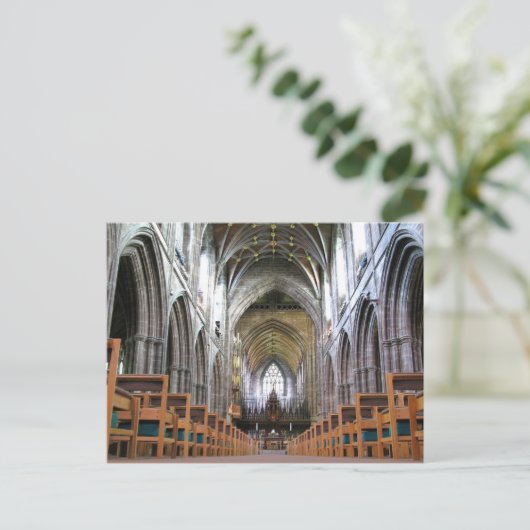 Chester Cathedral Postkarte (Stehend Vorderseite)