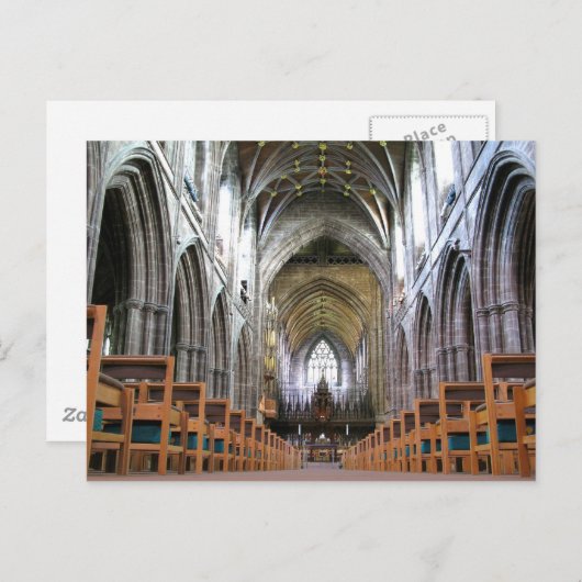 Chester Cathedral Postkarte (Vorne/Hinten)